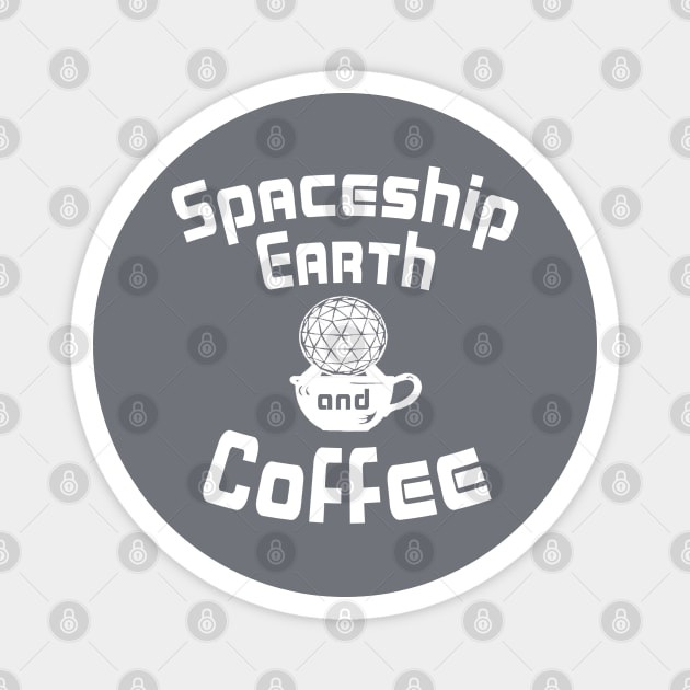 Spaceship Earth and Coffee Magnet by Coffee And